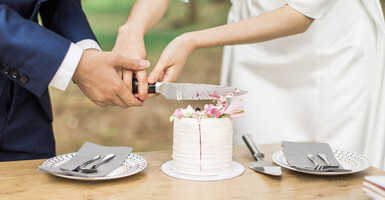 kis esküvői torta
